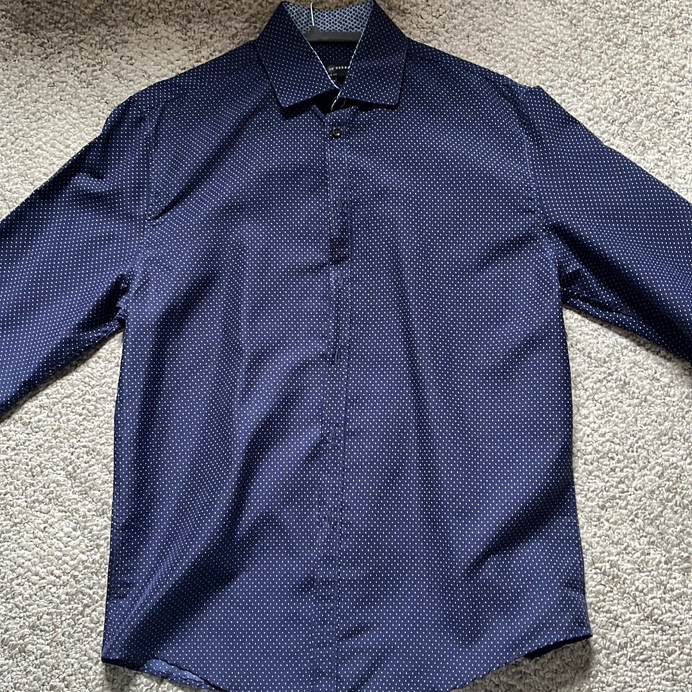Society Of Threads Polka Dot Dress Shirt